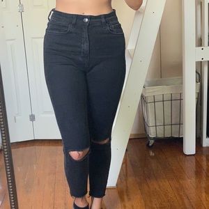 Zara high rise denim jeans